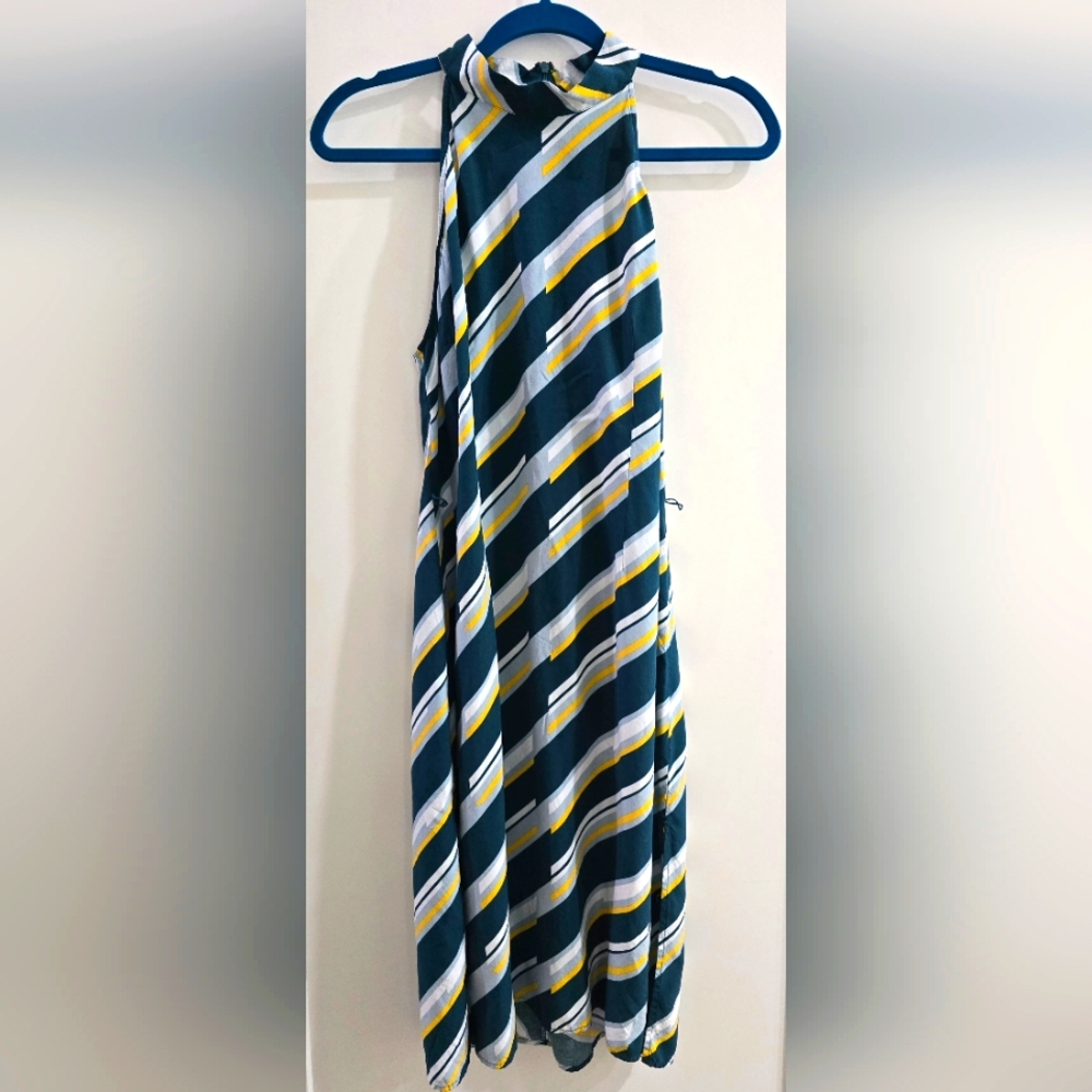 Striped Sleeveless/Halter Dress